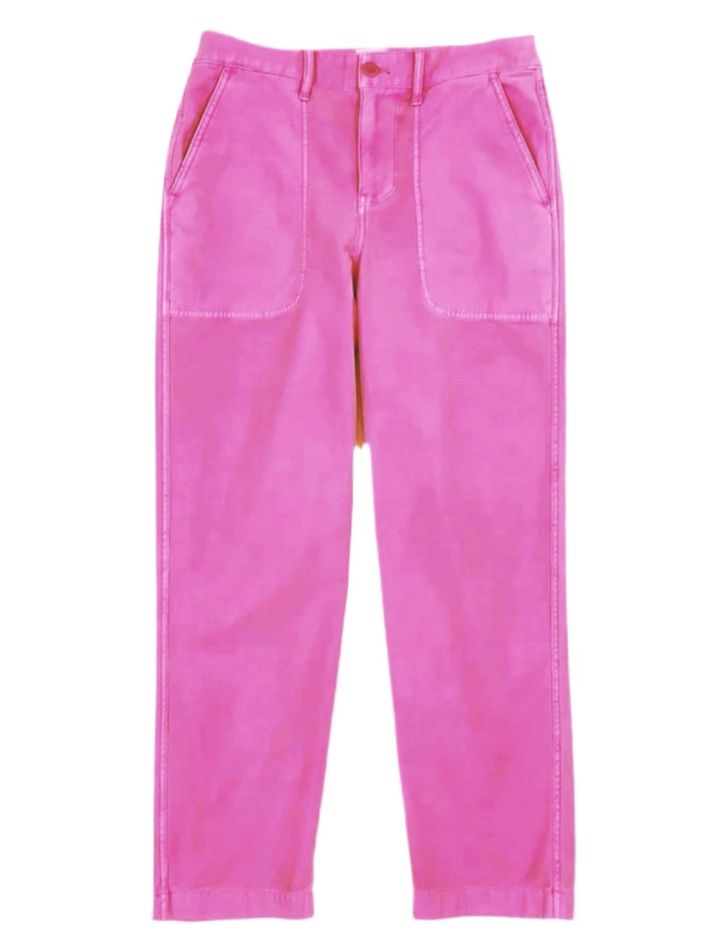 J. CREW Azalea Pink Cotton High Rise Chino Foundry Pants size 6